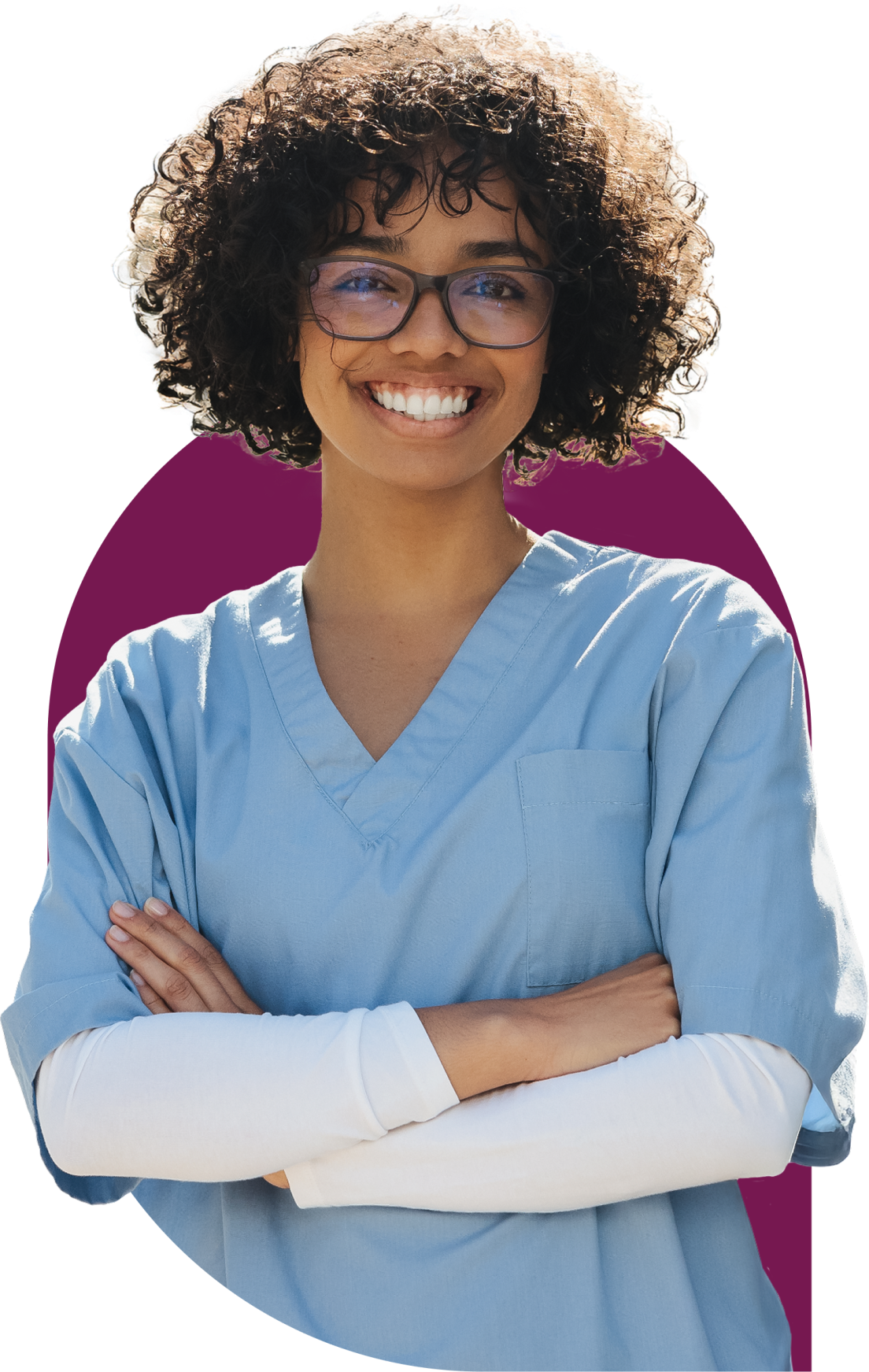 Smiling travel clinician